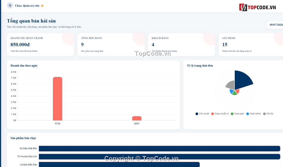 Web bán hải sản,hải sản,bán
